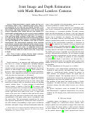 Cover page: Joint Image and Depth Estimation With Mask-Based Lensless Cameras