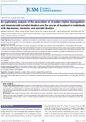 Cover page: An exploratory analysis of the association of circadian rhythm dysregulation and insomnia with suicidal ideation over the course of treatment in individuals with depression, insomnia, and suicidal ideation.