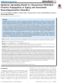 Cover page: Epidemic Spreading Model to Characterize Misfolded Proteins Propagation in Aging and Associated Neurodegenerative Disorders