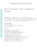 Cover page: Direct Acceleration: Cosmic and Exoplanet Synergies