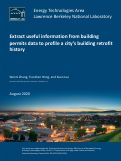 Cover page: EXTRACT USEFUL INFORMATION FROM BUILDING PERMITS DATA TO PROFILE A CITY'S BUILDING RETROFIT HISTORY