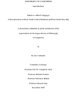 Cover page: Ninde as a Mixed Language: A Reconstruction of Proto North Central Malekula and Proto South West Bay