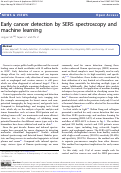 Cover page: Early cancer detection by SERS spectroscopy and machine learning