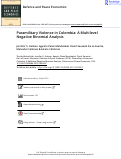 Cover page: Paramilitary Violence in Colombia: A Multilevel Negative Binomial Analysis