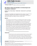 Cover page: Microbiota in organ transplantation: An immunological and therapeutic conundrum?