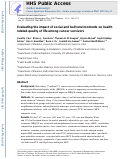 Cover page: Evaluating the impact of social and built environments on health related-quality of life among cancer survivors