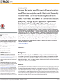 Cover page: Sexual Behavior and Network Characteristics and Their Association with Bacterial Sexually Transmitted Infections among Black Men Who Have Sex with Men in the United States