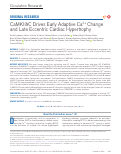 Cover page: CaMKIIδC Drives Early Adaptive Ca2+ Change and Late Eccentric Cardiac Hypertrophy