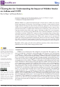 Cover page: Clearing the Air: Understanding the Impact of Wildfire Smoke on Asthma and COPD.