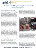 Cover page: Pedestrian and Bicycle Safety Research Brief