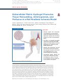 Cover page: Extracellular Matrix Hydrogel Promotes Tissue Remodeling, Arteriogenesis, and Perfusion in a Rat Hindlimb Ischemia Model