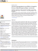 Cover page: Alcohol-dysregulated microRNAs in hepatitis B virus-related hepatocellular carcinoma