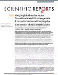 Cover page: Very High Refractive Index Transition Metal Dichalcogenide Photonic Conformal Coatings by Conversion of ALD Metal Oxides