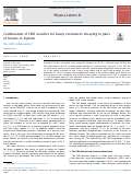 Cover page: Combination of CMS searches for heavy resonances decaying to pairs of bosons or leptons