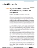 Cover page: Impact of COVID-19 forecast visualizations on pandemic risk perceptions.