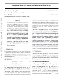 Cover page: Dependent Matérn Processes for Multivariate Time Series