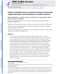 Cover page: Outdoor Residential Water Use Restrictions during Recent Drought Suppressed Disease Vector Abundance in Southern California