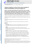 Cover page: Prognostic significance of day 14 bone marrow evaluation in adults with Philadelphia chromosome-negative acute lymphoblastic leukemia.