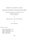 Cover page: Improving aircraft endurance through extremum seeking