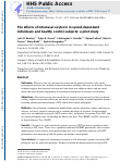 Cover page: The effects of intranasal oxytocin in opioid-dependent individuals and healthy control subjects: a pilot study