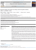 Cover page: Structural stigma and alcohol use among sexual and gender minority adults: A systematic review.