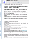 Cover page: Continuous Evaluation of Ligand Protein Predictions: A Weekly Community Challenge for Drug Docking