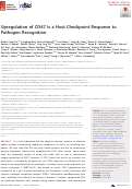 Cover page: Upregulation of CD47 Is a Host Checkpoint Response to Pathogen Recognition