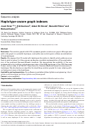 Cover page: Haplotype-aware graph indexes