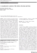 Cover page: A morphometric analysis of the infant calvarium and dura