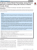 Cover page: Predictors of Extra-Marital Partnerships among Women Married to Fishermen along Lake Victoria in Kisumu County, Kenya