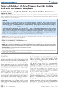 Cover page: Targeted Deletion of Kcne2 Causes Gastritis Cystica Profunda and Gastric Neoplasia