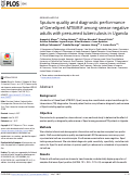 Cover page: Sputum quality and diagnostic performance of GeneXpert MTB/RIF among smear-negative adults with presumed tuberculosis in Uganda