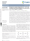 Cover page: Semiquinone radical-bridged M 2 (M = Fe, Co, Ni) complexes with strong magnetic exchange giving rise to slow magnetic relaxation