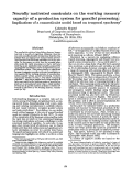 Cover page: Neurally Motivaed Constraints on the Working Memory Capacity of a Production System for Parallel Processing: Implications of a Connectionist Model Based on Temporal Synchrony