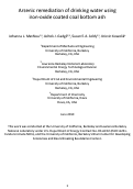 Cover page: Arsenic remediation of drinking water using iron-oxide coated coal bottom ash