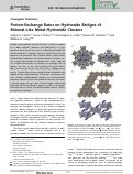 Cover page: Proton‐Exchange Rates on Hydroxide Bridges of Mineral‐Like Metal‐Hydroxide Clusters