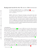 Cover page: Background model for the Majorana Demonstrator