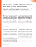 Cover page: PtdIns4P synthesis by PI4KIIIα at the plasma membrane and its impact on plasma membrane identity