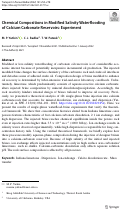 Cover page: Chemical Compositions in Modified Salinity Waterflooding of Calcium Carbonate Reservoirs: Experiment