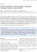 Cover page: Trial-by-Trial Motor Cortical Correlates of a Rapidly Adapting Visuomotor Internal Model.