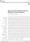 Cover page: Electroporation-Mediated Genome Editing of Livestock Zygotes