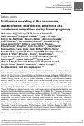 Cover page: Multiomics modeling of the immunome, transcriptome, microbiome, proteome and metabolome adaptations during human pregnancy