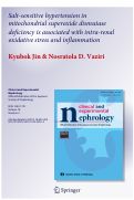 Cover page: Salt-sensitive hypertension in mitochondrial superoxide dismutase deficiency is associated with intra-renal oxidative stress and inflammation