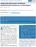 Cover page: Megacystis-Microcolon–Intestinal Hypoperistalsis Syndrome: A Case Report