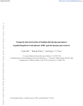 Cover page: Temporal characterization of fundamental plasma parameters in pulsed liquid electrode plasma (LEP) optical emission spectrometry