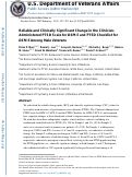 Cover page: Reliable and Clinically Significant Change in the Clinician-Administered PTSD Scale for DSM-5 and PTSD Checklist for DSM-5 Among Male Veterans