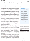 Cover page: Mechanism and cellular function of direct membrane binding by the ESCRT and ERES-associated Ca2+-sensor ALG-2.