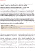 Cover page: Loss of Very-Long O-Antigen Chains Optimizes Capsule-Mediated Immune Evasion by Salmonella enterica Serovar Typhi