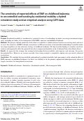 Cover page: The sensitivity of reported effects of EMF on childhood leukemia to uncontrolled confounding by residential mobility: a hybrid simulation study and an empirical analysis using CAPS data.