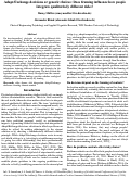 Cover page: Adapt/Exchange decisions or generic choices: Does framing influence how people integrate qualitatively different risks?